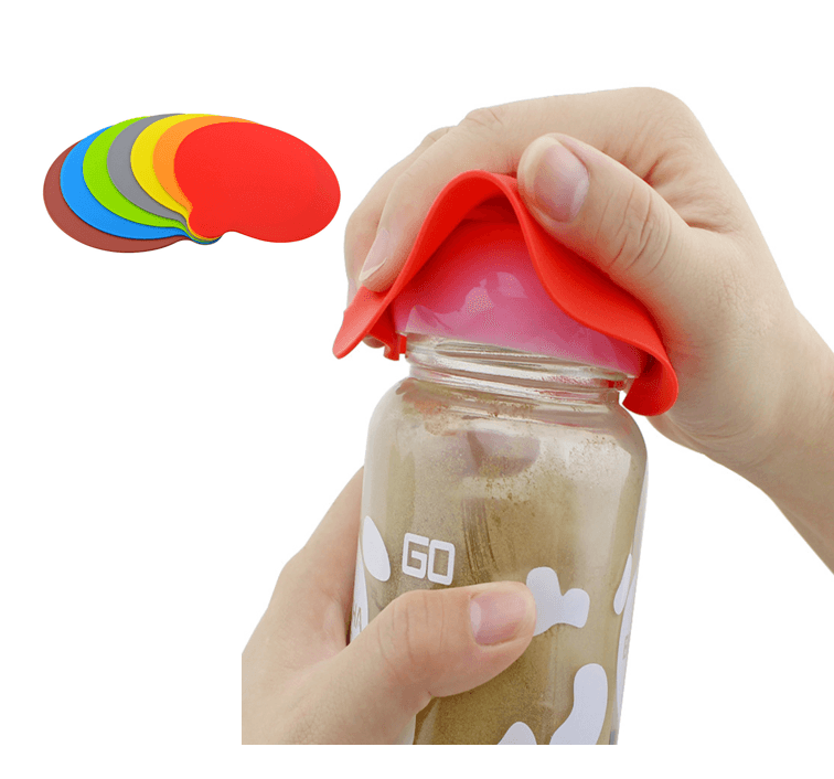 Silicone bottle opening pad