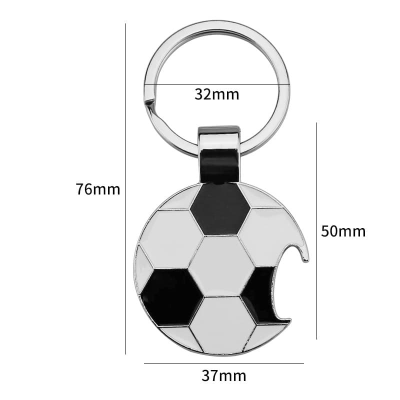 Football Bottle Opener Keychain