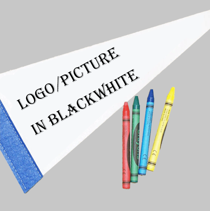 Pennant with Crayons