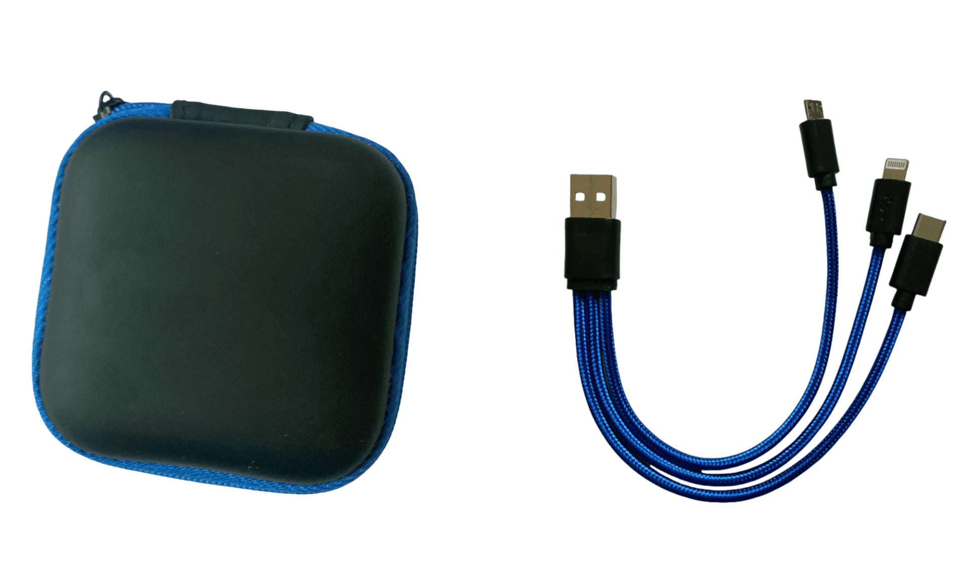 3 in 1 type C Power braided cable in case