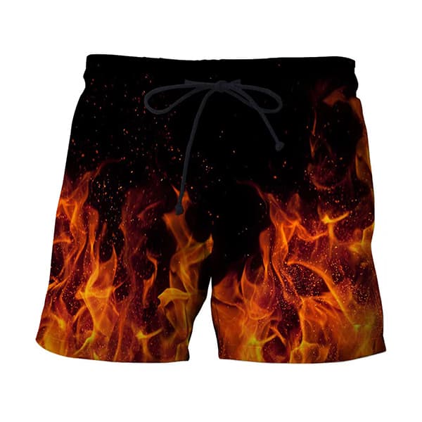 3D printed custom men's beach shorts