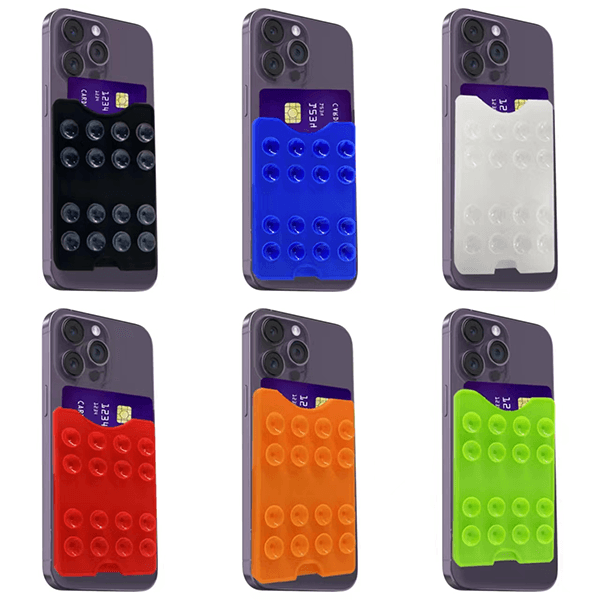 Silicone suction cup phone holder