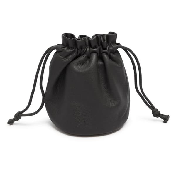 Imitation Leather Drawstring Bag