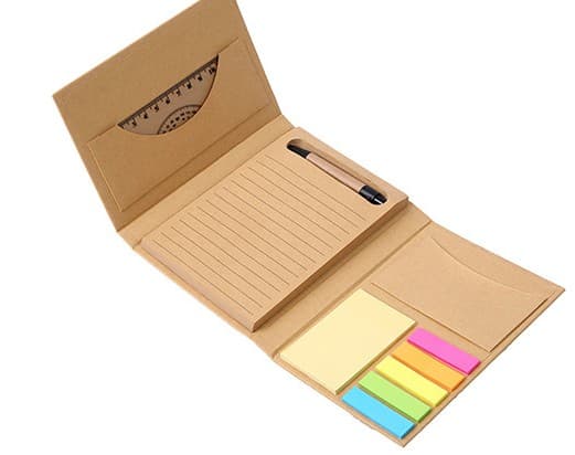 Stationery Set with Pen, Ruler and Notepaper