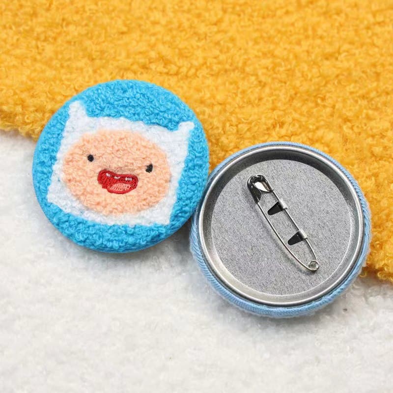 Towel Embroidery Button Pin