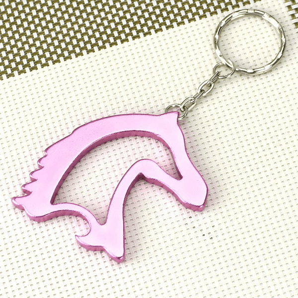 Horse Head Bottle Opener Keychain