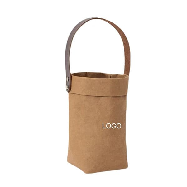 Washable Leather Cup Tote Bag