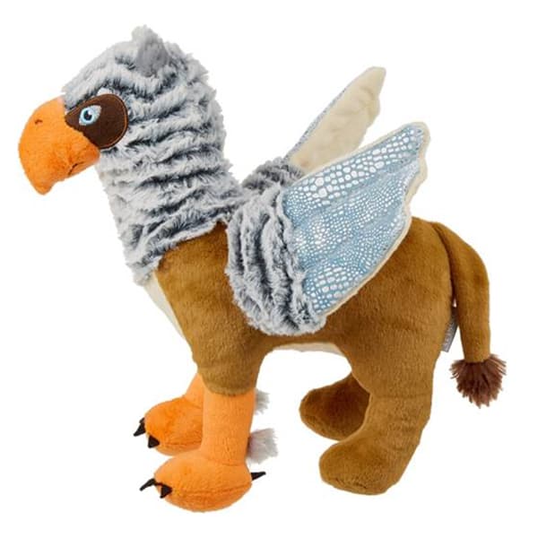 Stuffed animal shaped in a griffin