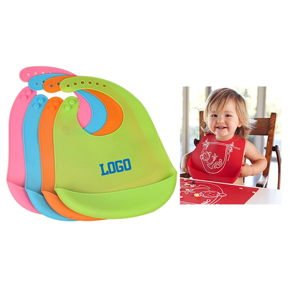 Silicone Waterproof Baby Bibs,waterproof fabric for baby bibs,silicone baby bibs with pocket