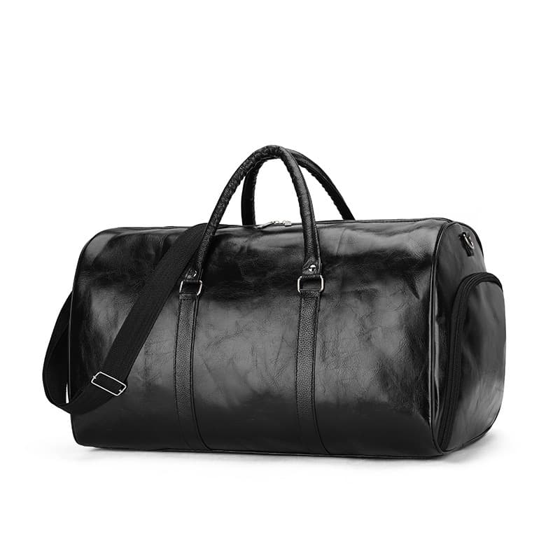 Leather Duffel with Custom Liner