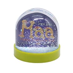 plastic snow globe